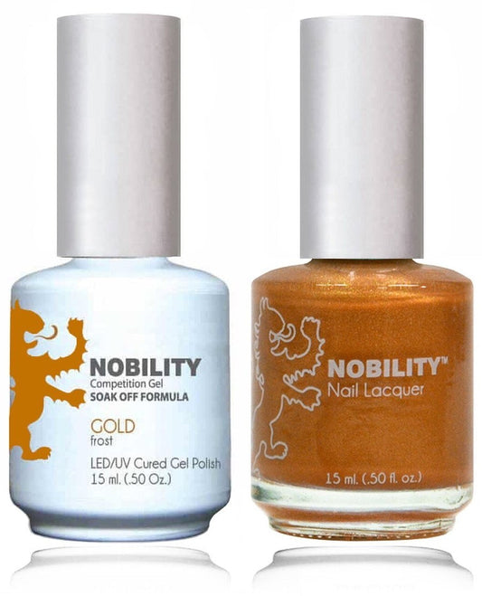 Lechat Nobility Gel Polish & Nail Lacquer - Gold 0.5 oz - #NBCS005 Nobility