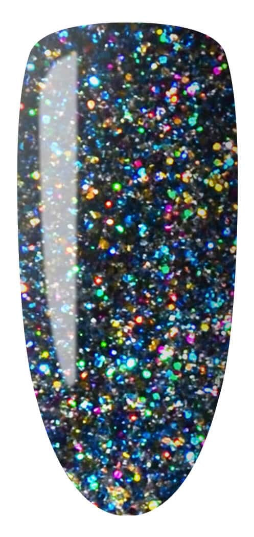 Lechat Nobility Gel Polish & Nail Lacquer- Aqua Glitz 0.5 oz - #NBCS070 Nobility