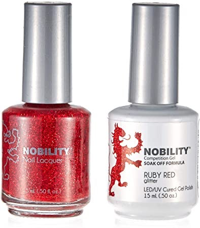 Lechat Nobility Gel Polish & Nail Lacquer - Ruby Red 0.5 oz - #NBCS107 Nobility