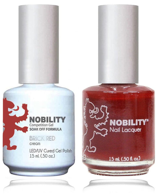 Lechat Nobility Gel Polish & Nail Lacquer - Brick Red 0.5 oz- NBCS157 Nobility