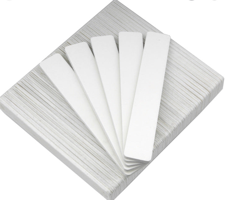 Jumbo White Nail Files 7" - Grit 80/80 ( 50pcs/pk ) Beyond Beauty Page