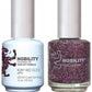 Lechat Nobility Gel Polish & Nail Lacquer - Ruby Red Glitz 0.5 oz - #NBCS069 Nobility
